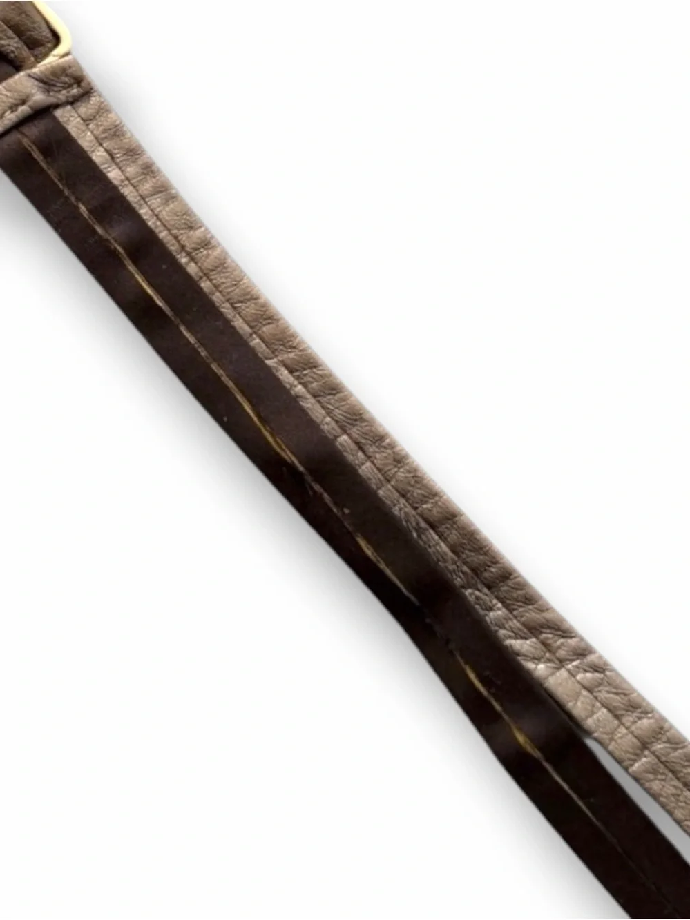 Rare ARCHIVE Chanel 2004 Runway Belt Karl Lagerfeld Era Leather & Gold 85 - Picture 16 of 16